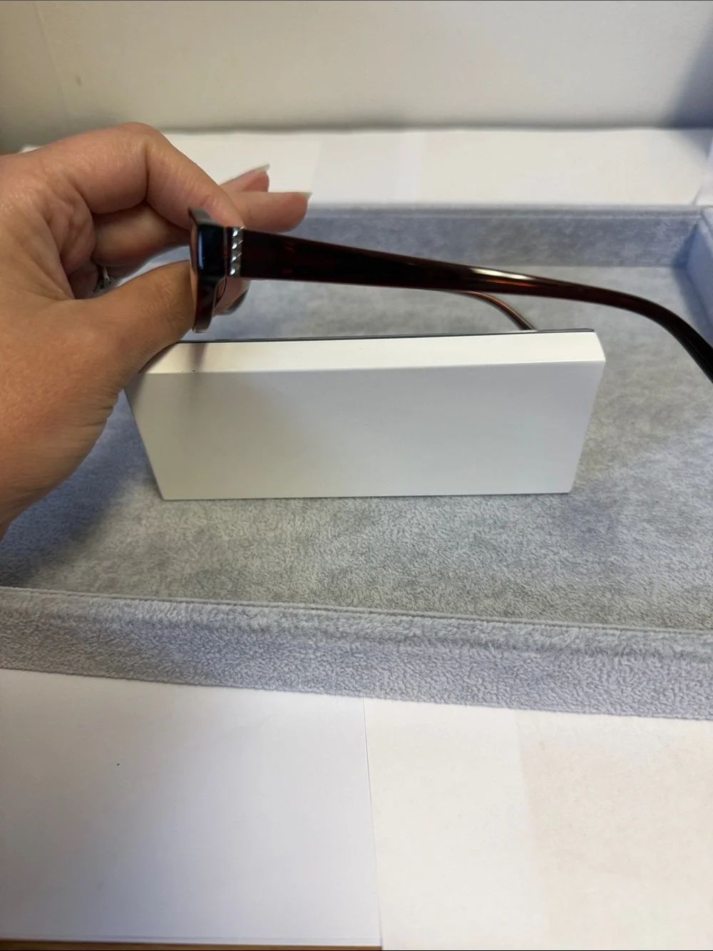NWOT Caravaggio C102 Women’s Retro Brown Cat Eye Glasses Eyesize 52